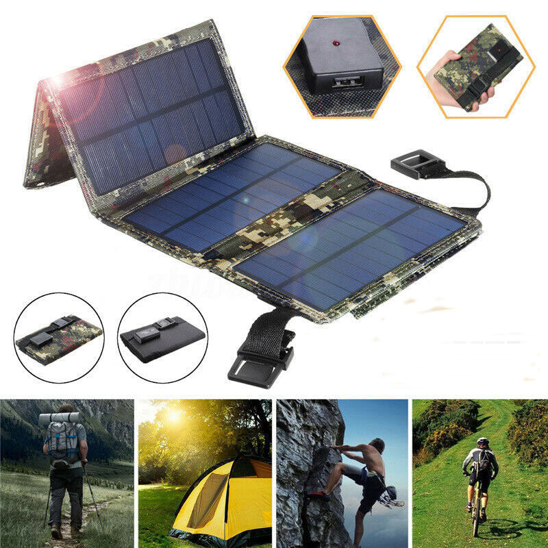 USB Interface 20W5V Portable Solar Foldable Battery Panel Nak Health and Beauty