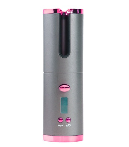 Rechargeable Automatic Hair Curler Women Portable Hair Curling Iron LCD Display Ceramic Curly Rotating Curling Wave Styer Nak Health and Beauty
