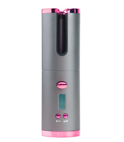Rechargeable Automatic Hair Curler Women Portable Hair Curling Iron LCD Display Ceramic Curly Rotating Curling Wave Styer Nak Health and Beauty