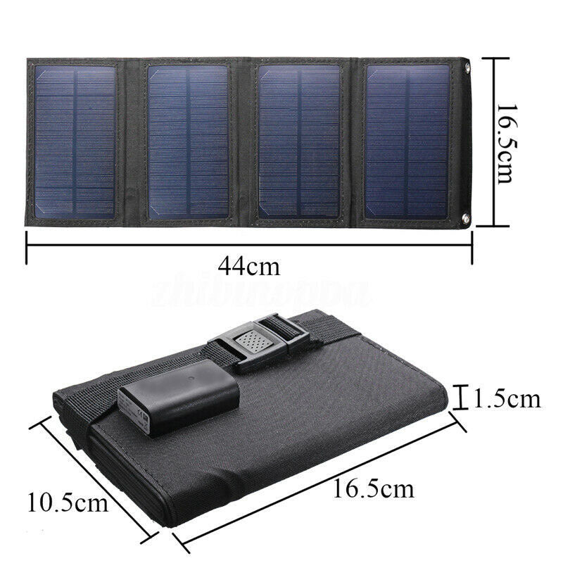 USB Interface 20W5V Portable Solar Foldable Battery Panel Nak Health and Beauty