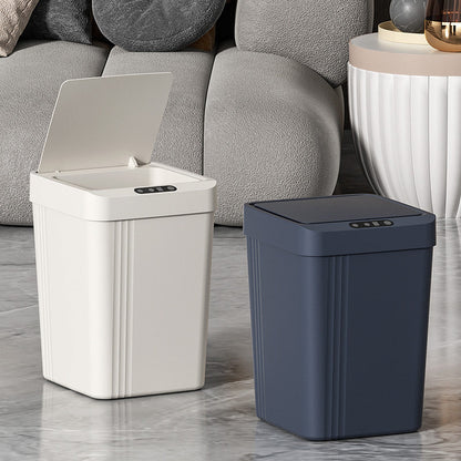 Kitchen Living Room Waterproof Automatic Smart Induction Trash Can With Lid Nak Health and Beauty