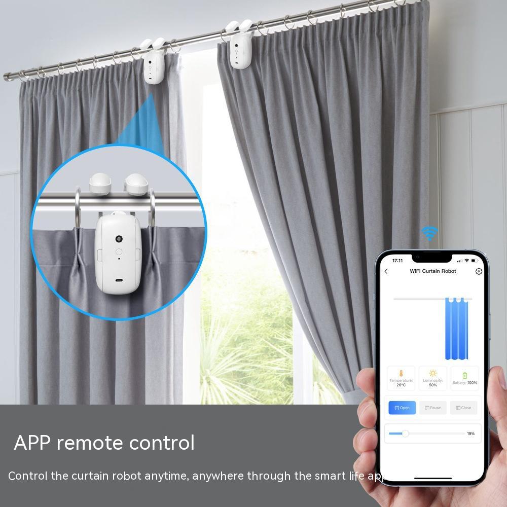 Wifi Curtain Robot Smart Home Roman Rod Electric Curtain Companion Nak Health and Beauty