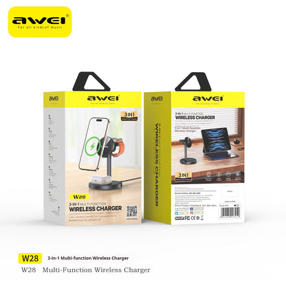 AWEI 3-in-1 Multi-function Wireless Charger Nak Health and Beauty