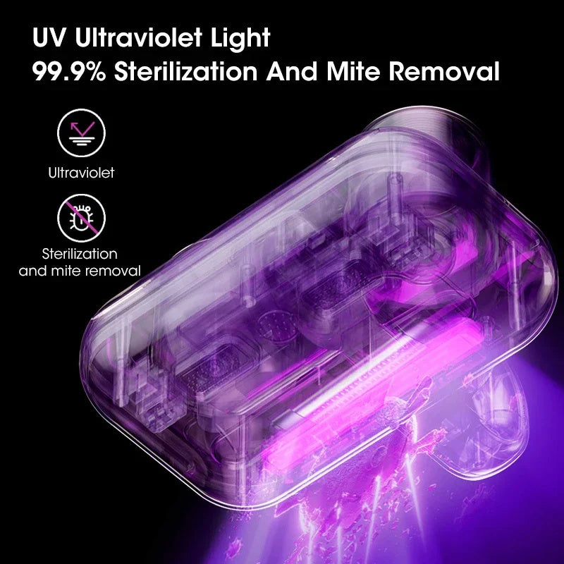New Mattress Vacuum Mite Remover Cordless Handheld Cleaner Powerful Suction For Cleaning Bed Pillows Home Supplies Nak Health and Beauty