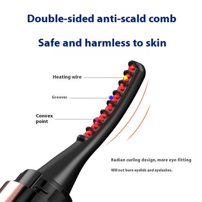 New Electric Heating Eyelash Curler Electric Ion Ironing Eyelash Curler Electric Eyelash Curler Electric Heating Curling Eyelash Tool Nak Health and Beauty