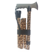 Life Healthcare Walking Stick Gel Grip - Brown Leopard