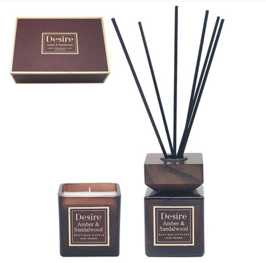 Desire Amber & Sandlewood Candle & Diffusser