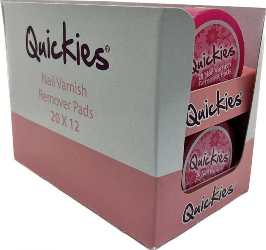 Quickies 20 Nail Varnish Remover Pads **BEST-SELLER**