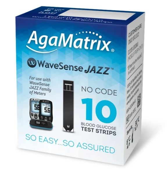 *New* Glucometer - Wavesens Jazz Test Strips [10]