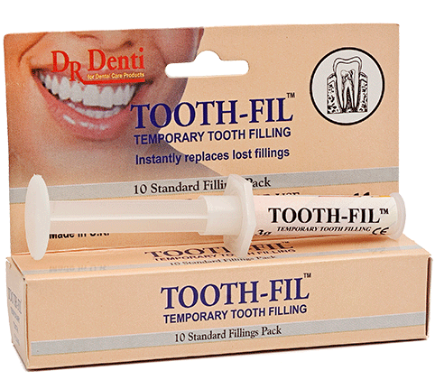 Dr. Denti Toothfil - Temporary Tooth Filling, 10 Fillings Per Pack