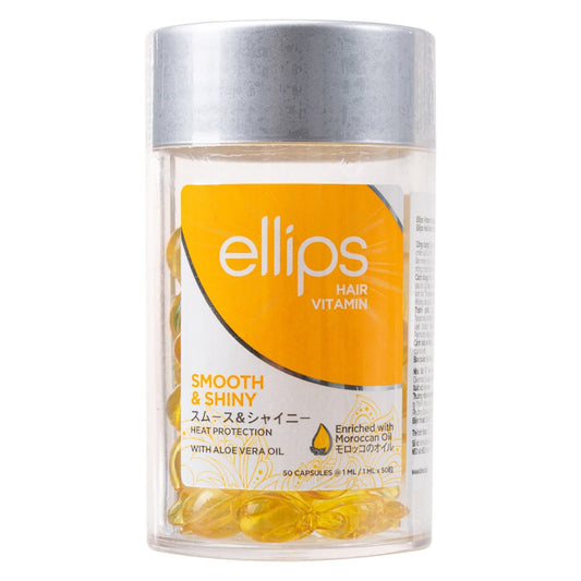 HAIR VITAMIN MOROCCAN OIL YELLOW SMOOTH 50 CAPSULE Nak Health and Beauty