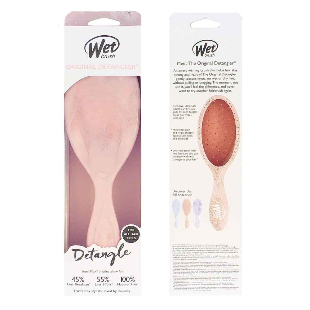 WETBRUSH ORIGINAL DETANGLER GLITTER PINK Nak Health and Beauty