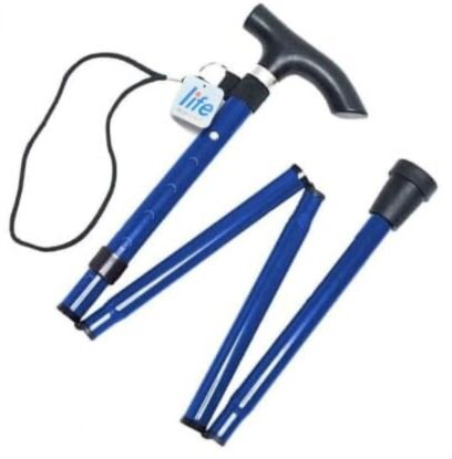 Life Healthcare Walking Stick Folding/Adjustable - Blue Nak Health and Beauty
