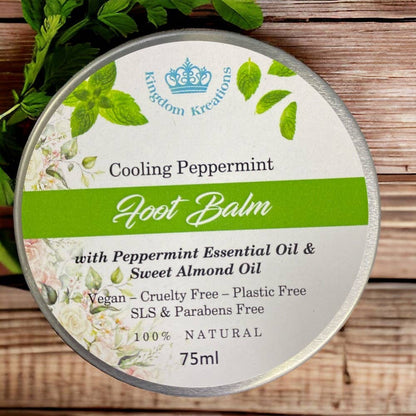Foot Balm with Cooling Peppermint - 100% Natural Nak Health and Beauty