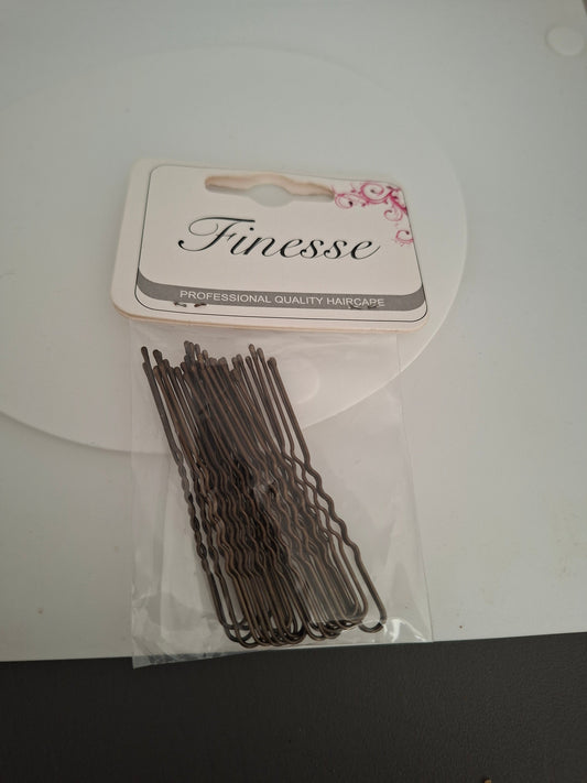 Finesse Waved Hair Pins-Brown Nak Health and Beauty