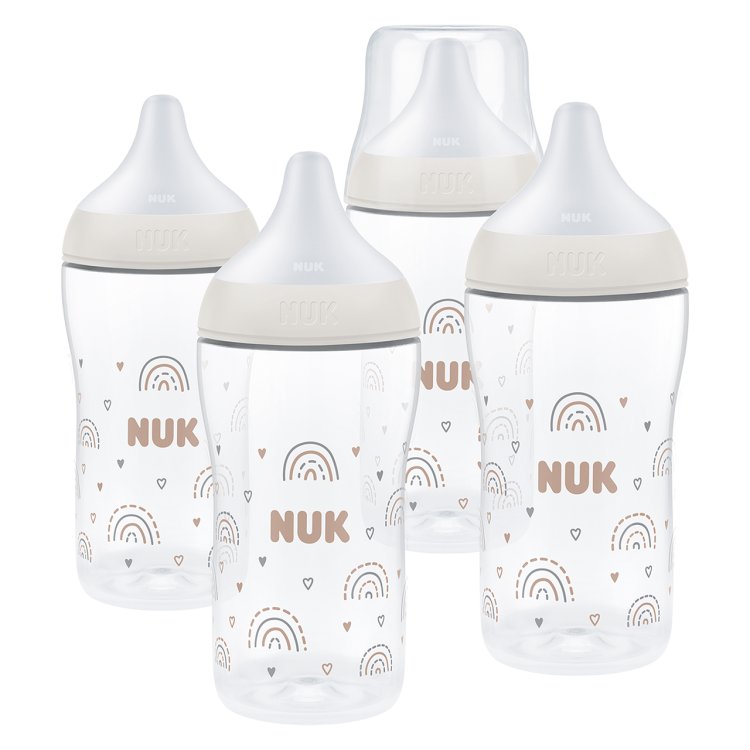NUK PERFECT MATCH BOTTLE SET 4PK 260ML 0M+ Nak Health and Beauty