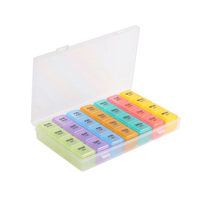 LIFE Healthcare Pill Organiser with 28 Compartments Nak Health and Beauty