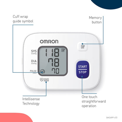 OMRON RS2 WRIST BLOOD PRESSURE MONITOR Nak Health and Beauty