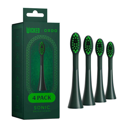 ORDO SONIC BRUSH HEADS WICKED ELPHABA LITE 4PK Nak Health and Beauty