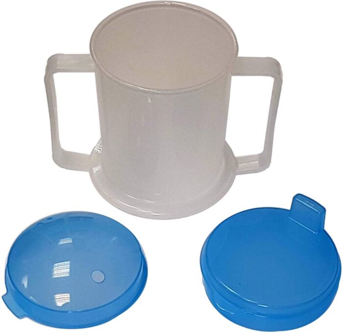 Life Healthcare Plastic Caring Mug With 2 Lids **BEST-SELLER** Nak Health and Beauty