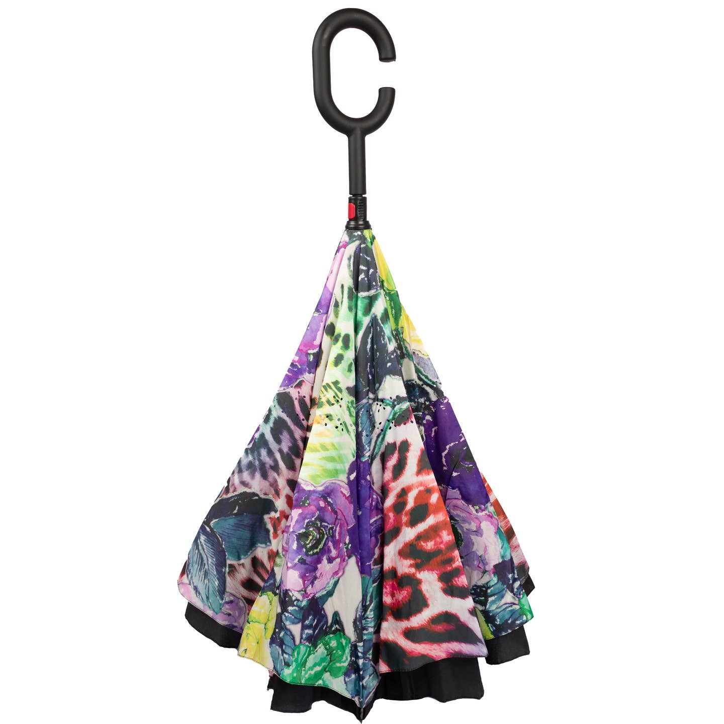 Multi Coloured Leopard Upside Down Umbrellas F971 Nak Health and Beauty