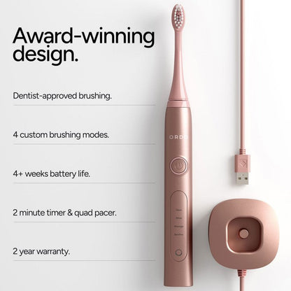 Ordo Sonic+ ELECTRIC TOOTHBRUSH ROSE GOLD Nak-Health-&-Beauty-