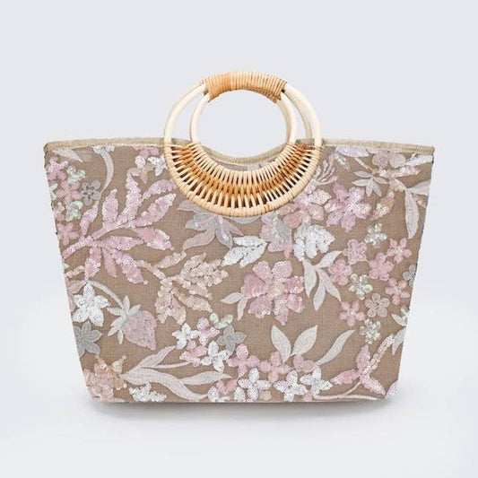 Bestseller

Pink Sequins Flowers Handbag with Bamboo Handles A212 Nak Health and Beauty