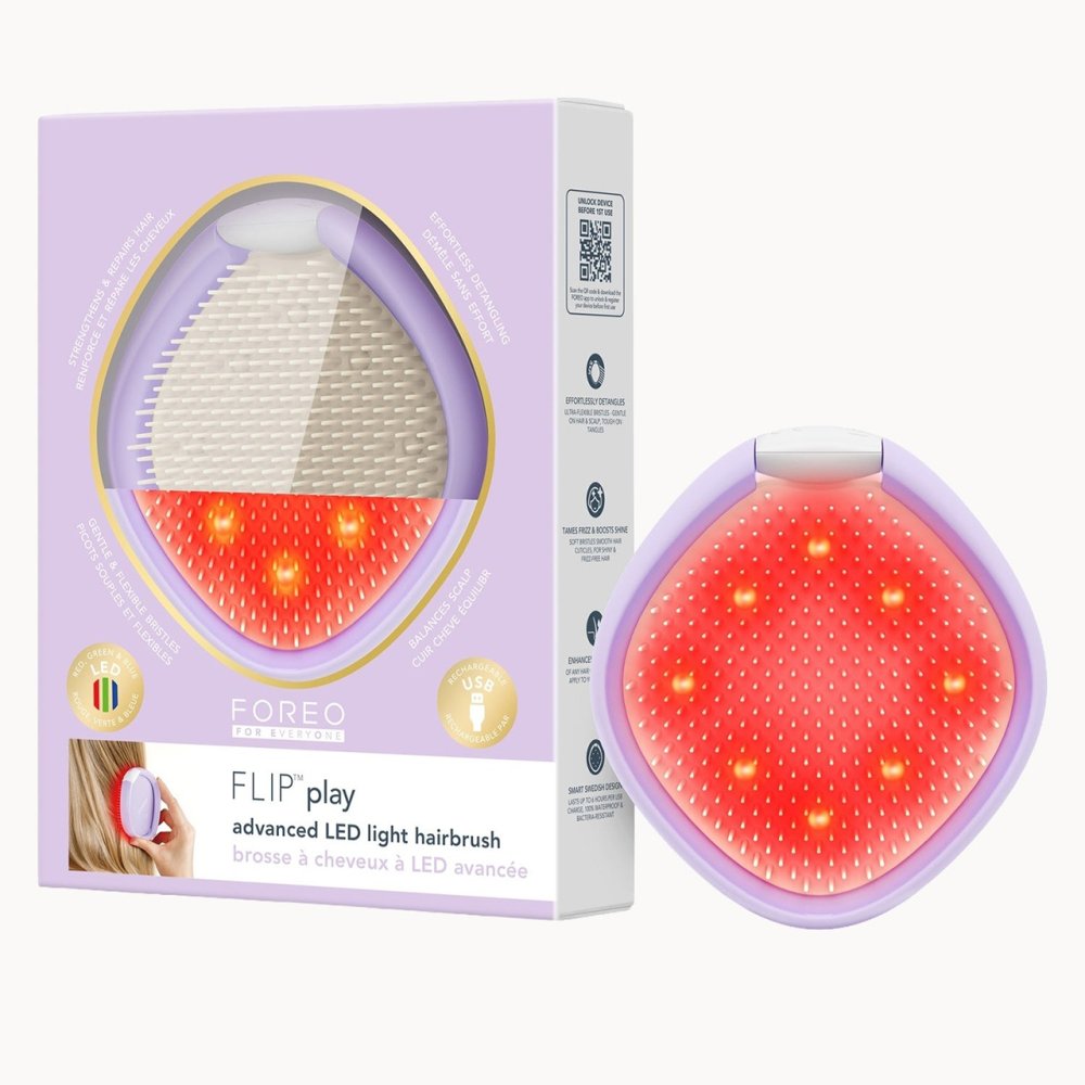 FLIP PLAY ADVANCED LED LIGHT HAIRBRUSH I LILAC YOU Nak Health and Beauty