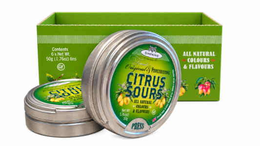 Simpkins Sour Citrus Balls 50g Nak Health and Beauty