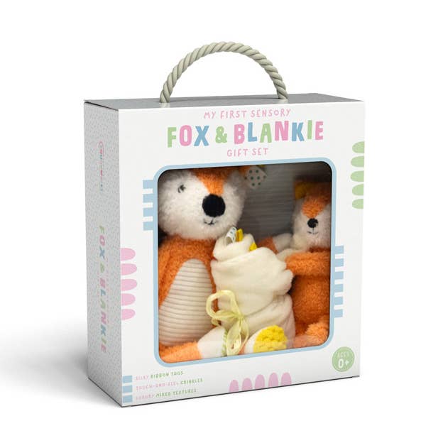 Sensory Snuggables My First Sensory Fox and Blankie Gift Nak Health and Beauty