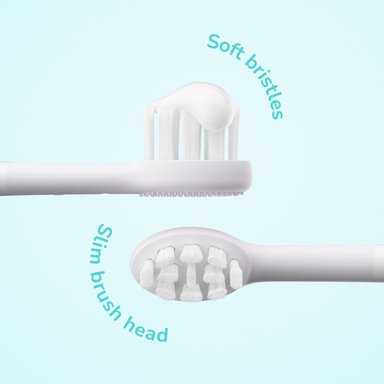 Ordo sonic kids brush heads white 4pk Nak Health and Beauty