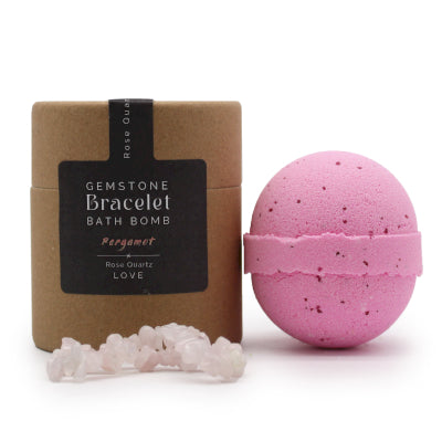 Rose Quartz Gem Bracelet Bath Bomb Nak Health and Beauty