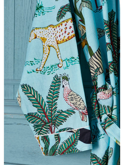 Jungle Print Dressing Gown - Jade S/M Nak Health and Beauty