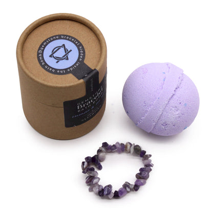 Amethyst Gem Bracelet Bath Bomb Nak Health and Beauty