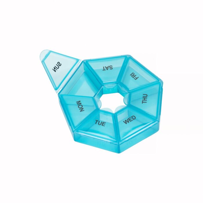 Life Seven Day Circular Pill Box Red or Blue Nak Health and Beauty
