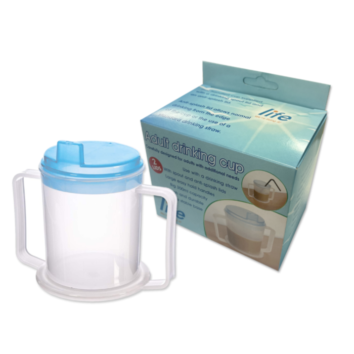 Life Healthcare Plastic Caring Mug With 2 Lids **BEST-SELLER** Nak Health and Beauty