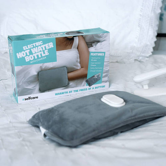 Electric Hot Water Bottle with Charger (Uk Plug)