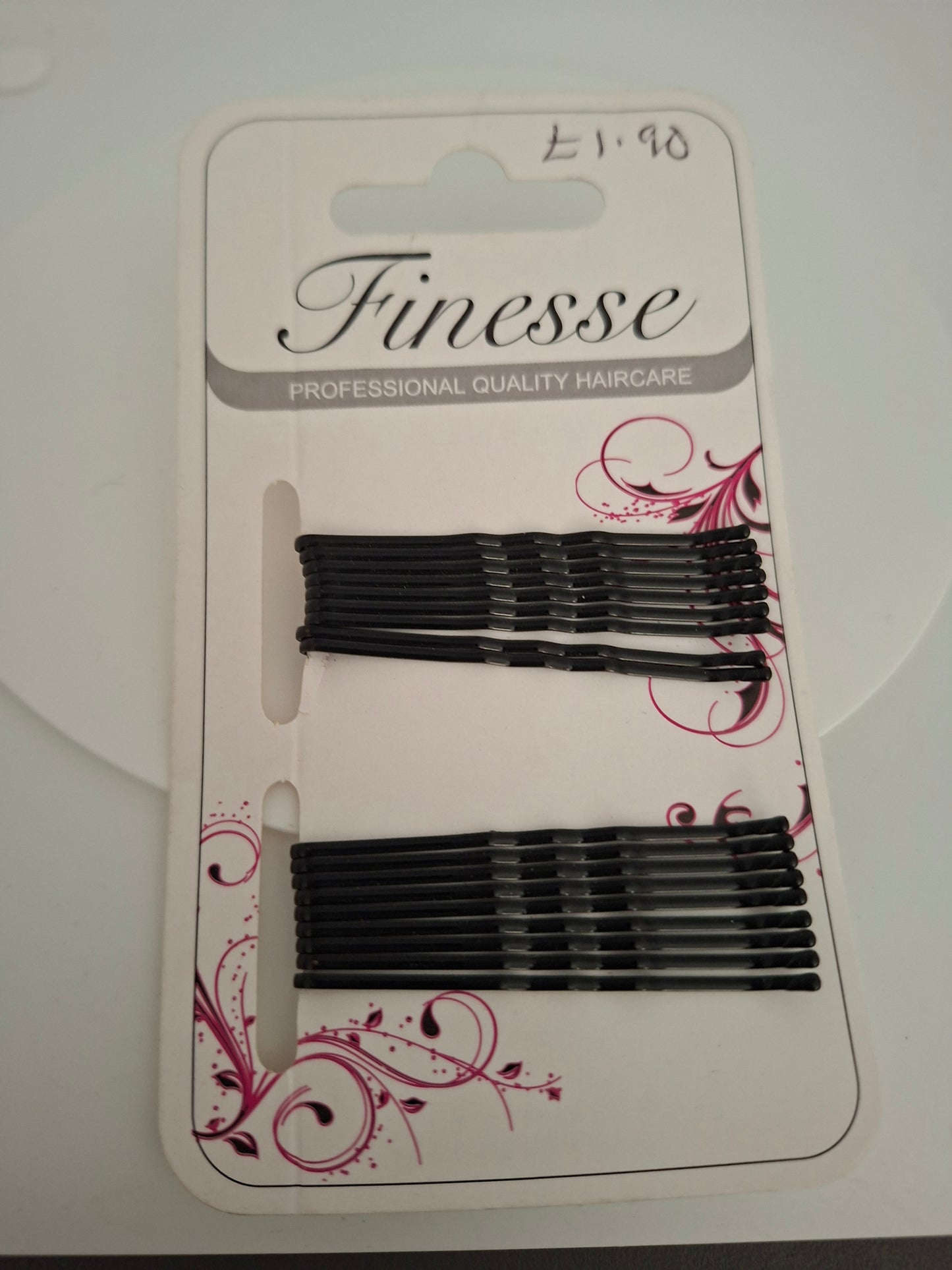 Finesse 18 Black Hair Grip 4.8cm