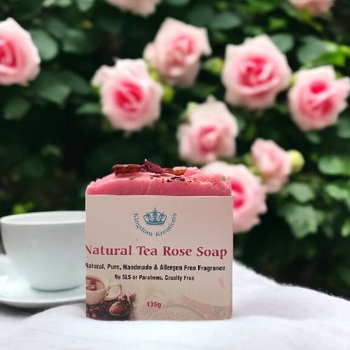 Handmade Soap - Natural Tea Rose Soap Nak Health and Beauty