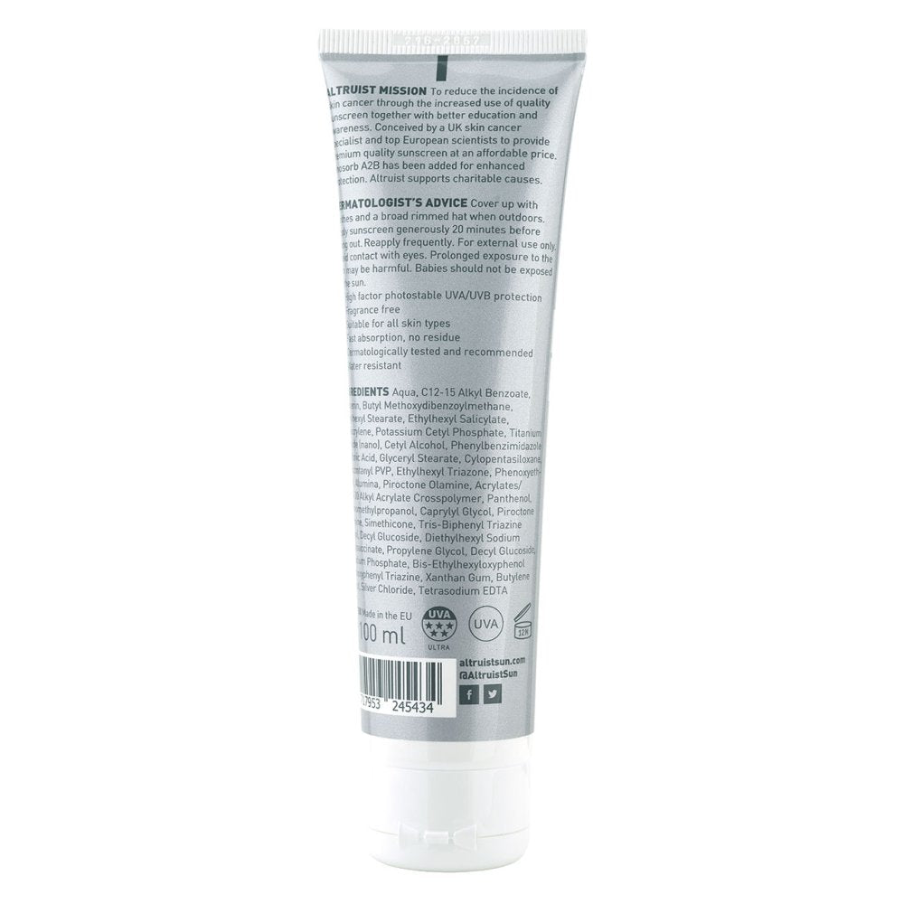 ALTRUIST SPF50 CREAM 100ML Nak Health and Beauty