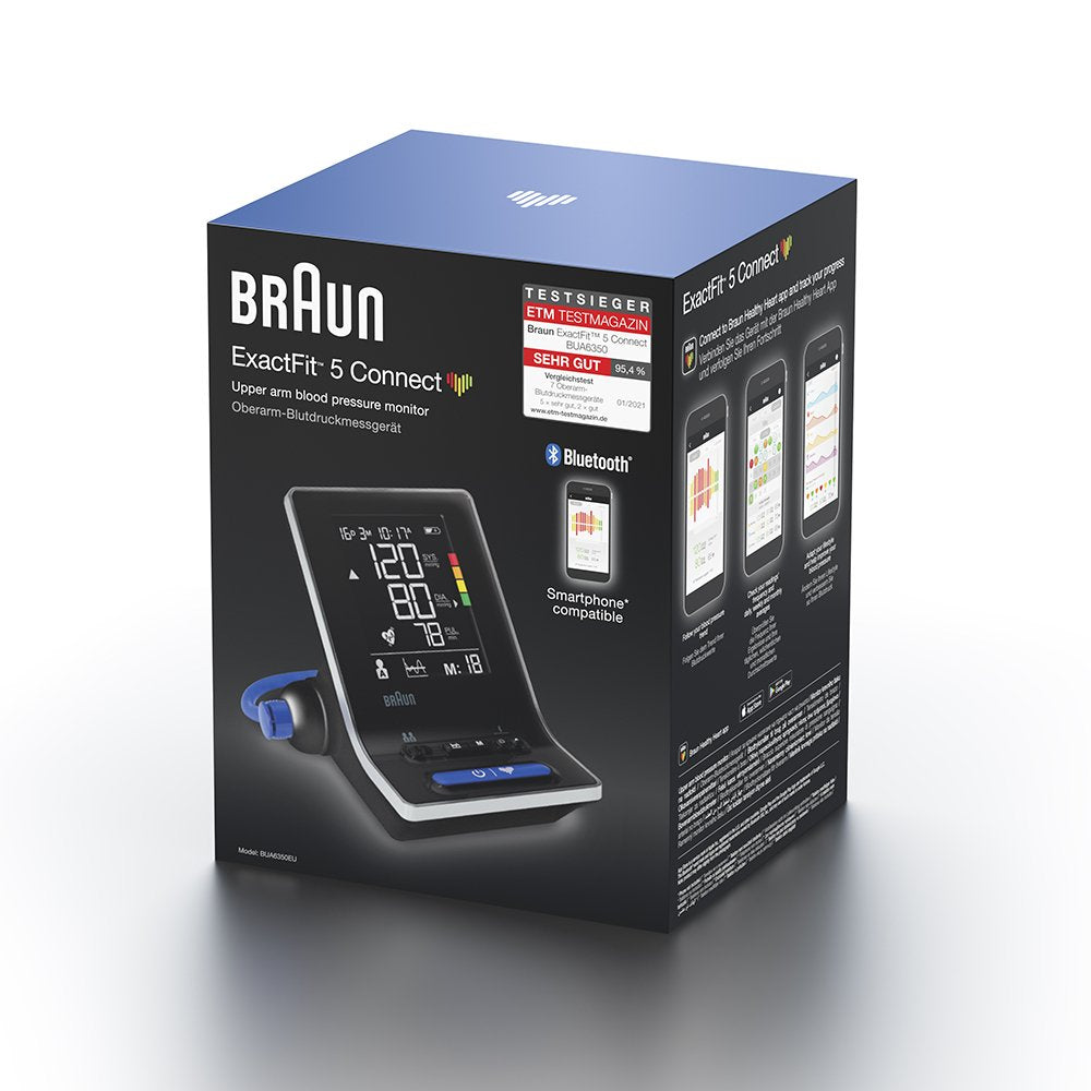 BRAUN EXACT FIT 5 CONNECT BLOOD PRESSURE MONITOR Nak Health and Beauty
