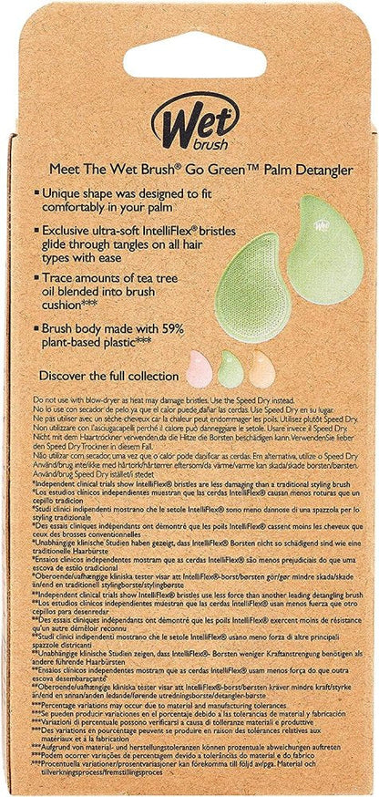 GO GREEN PALM DTNGLR TEA TREE HAIR BRUSH Nak Health and Beauty