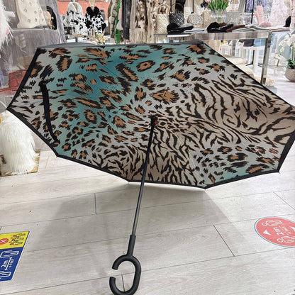 Wild Oasis Bold Leopard Print Reversable Umbrella F917 Nak Health and Beauty