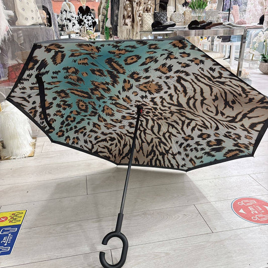 Wild Oasis Bold Leopard Print Reversable Umbrella F917 Nak Health and Beauty