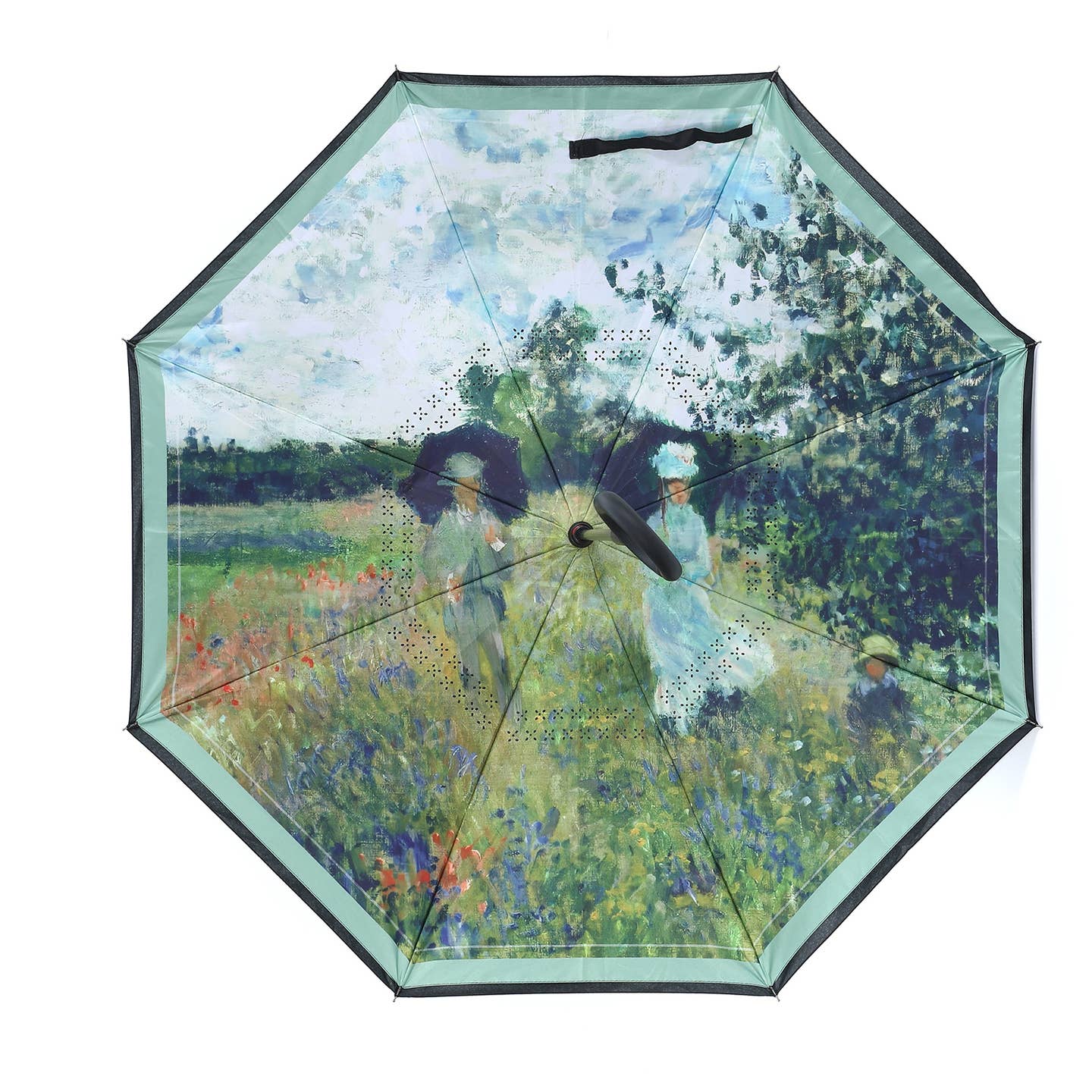Woman with A Parasol Upside Down Umbrella in Green F976 Nak Health and Beauty