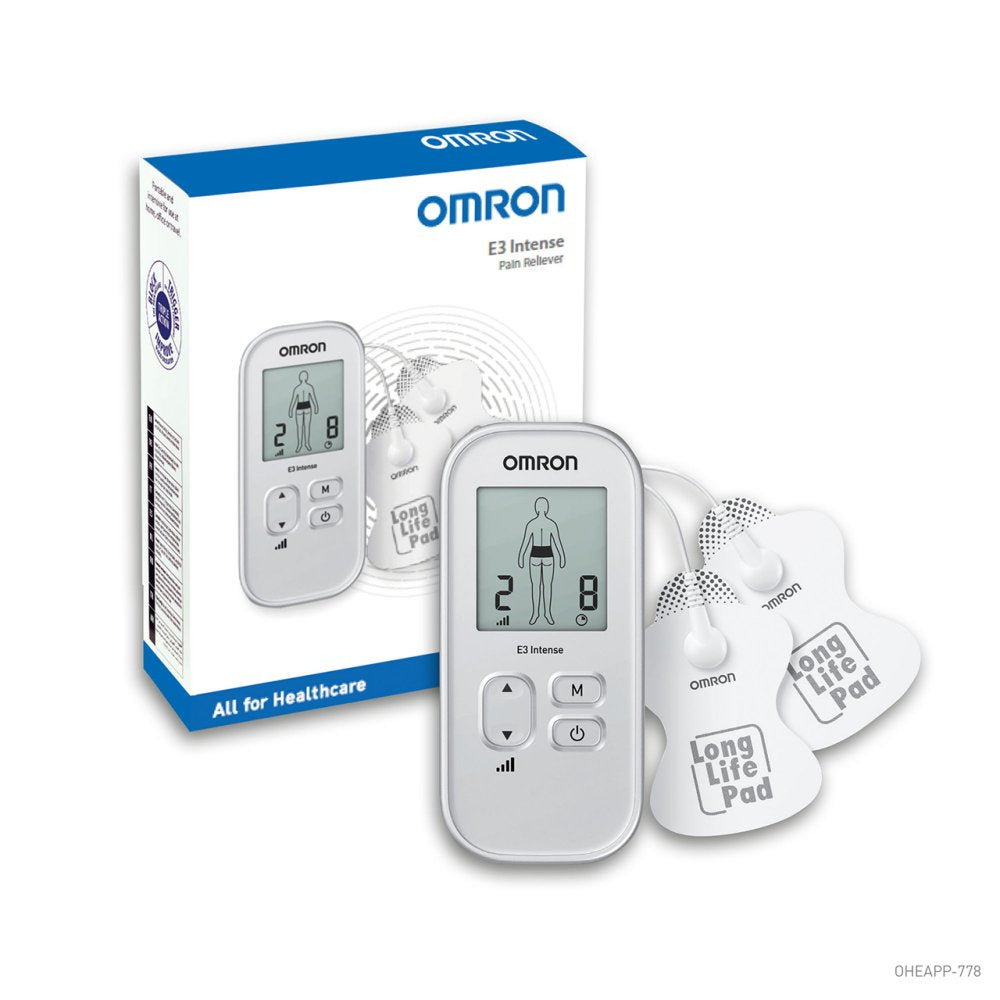 OMRON E3 SILVER INTENSE PORTABLE TENS MACHINE Nak Health and Beauty