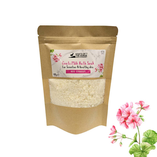 Goats Milk Bath Soak Geranium 360g Nak Health and Beauty