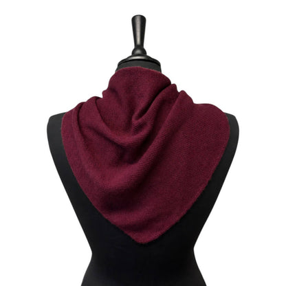 Jess & Lou Burgundy Triangle Scarf KS124 Nak Health and Beauty