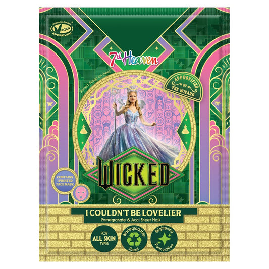 WICKED GLINDA POMEGRANATE & ACAI SHEET FACE MASK Nak Health and Beauty