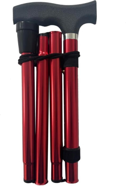 Life Healthcare Walking Stick Folding/Adjustable - Red Nak Health and Beauty